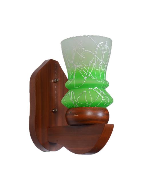 new design glass royal look decorative wall lamp, wooden fitting- a9 - 18840534 - Very Small Image - 1