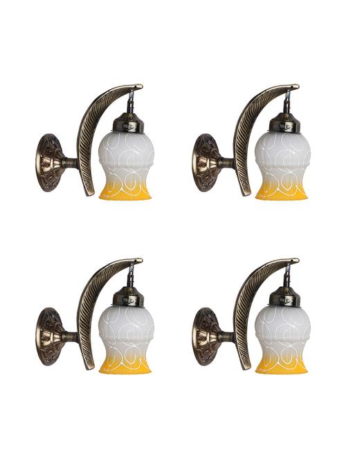 colourful decorative glass wall lamp light, led compatible -a2, pack of 4 - 18840545 - Very Small Image - 1