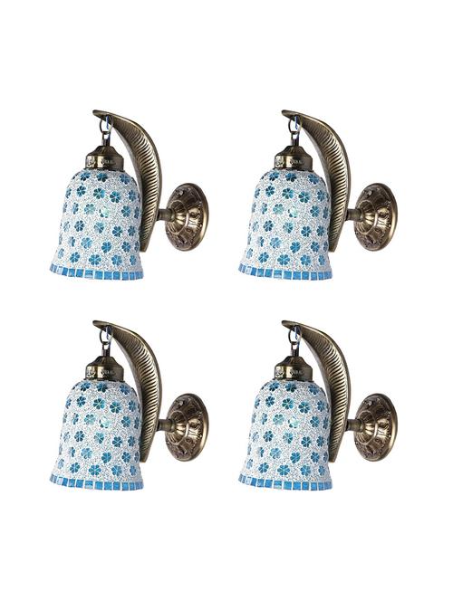 colourful decorative glass wall lamp light, led compatible -a5, pack of 4 - 18840548 - Very Small Image - 1