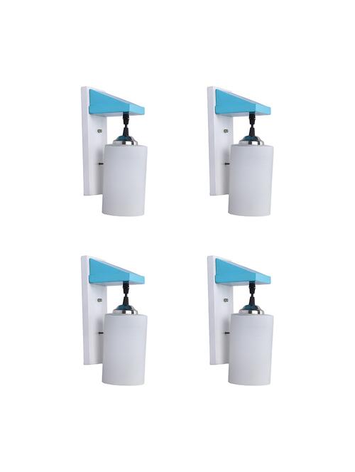 hut shape wood pendant wall lamp/ wall light with decorated glass - 18840783 - Very Small Image - 1