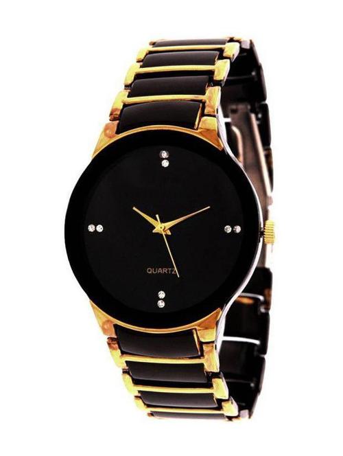 queen dial, gold magnet strap with heart shape diamond women analog watch - 18844223 - Very Small Image - 1