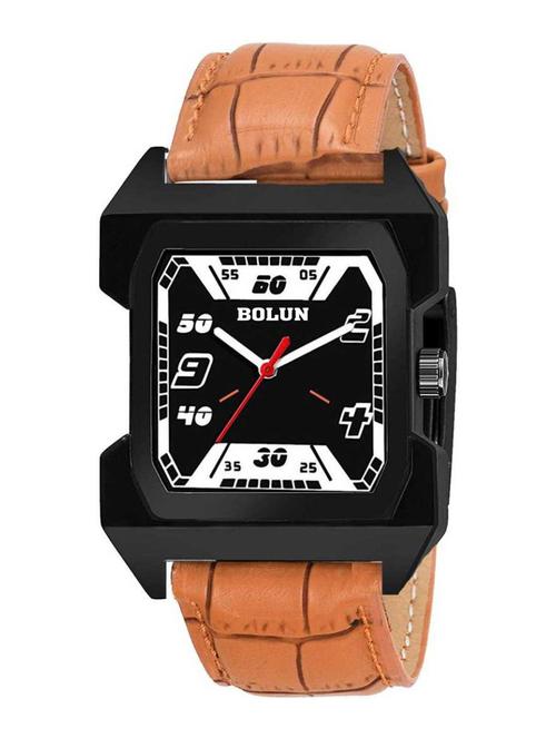 new stylish leather collection analog watch - 18844249 - Very Small Image - 1