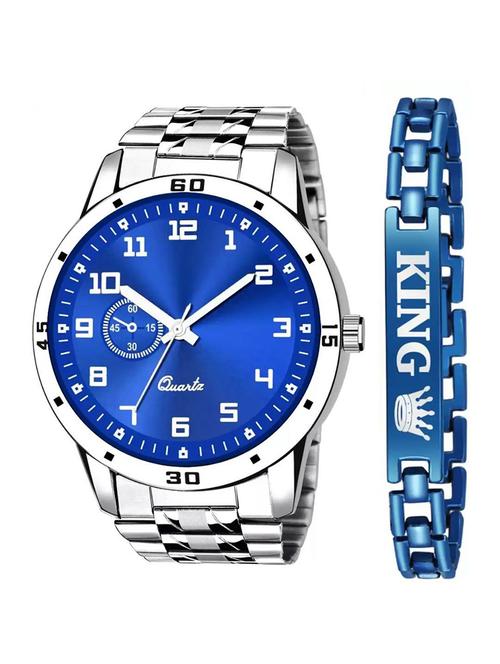 king and queen 2 watch crystal glass diamond cut glass couple watch - 18844313 - Very Small Image - 1