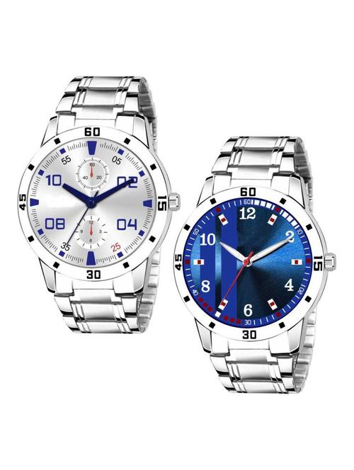 gents exclusive 2 designer combo (casual+partywear+formal) designer stylish new for boys and mens analog watch analog watch - 18844339 - Very Small Image - 1