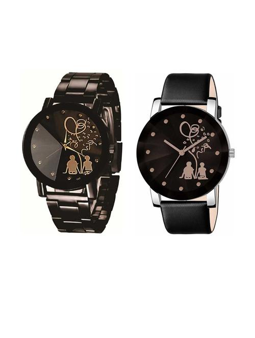crystal tree couple print -men premium quality designer fashion wrist analog watch - 18844384 - Very Small Image - 1