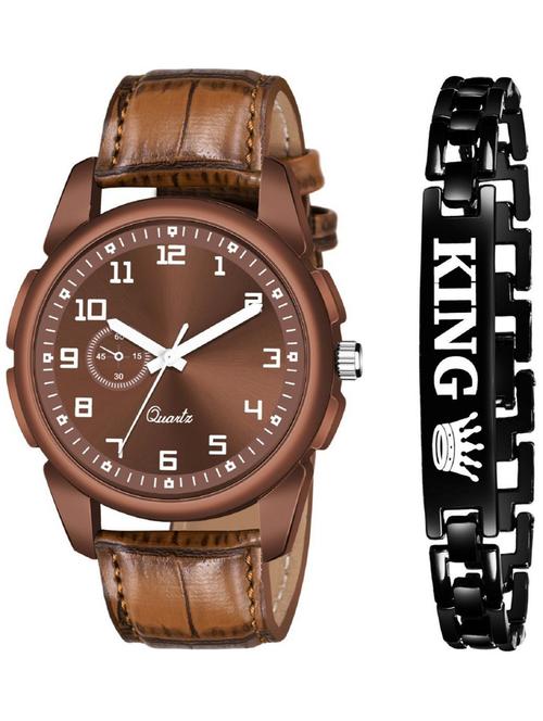 combo of one exclusive man analog watch - 18844400 - Very Small Image - 1