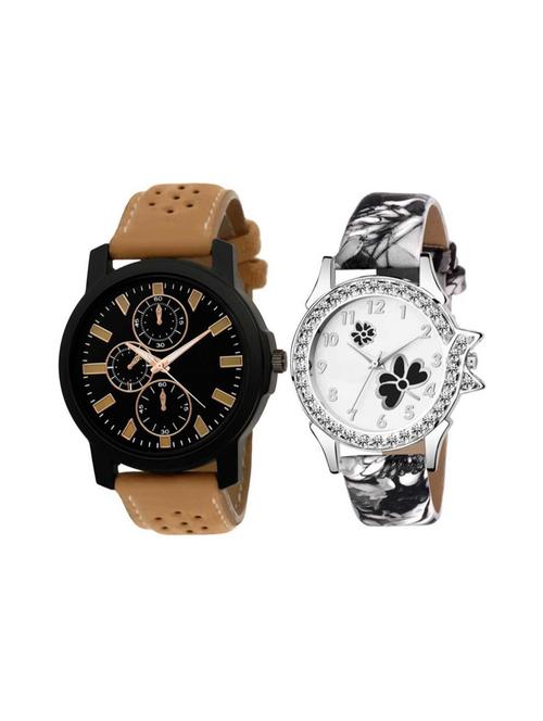 ca-av101-ca303 combo pack of two stylish designer dial bracelet watch for boys & girls watch - 18844418 - Very Small Image - 1