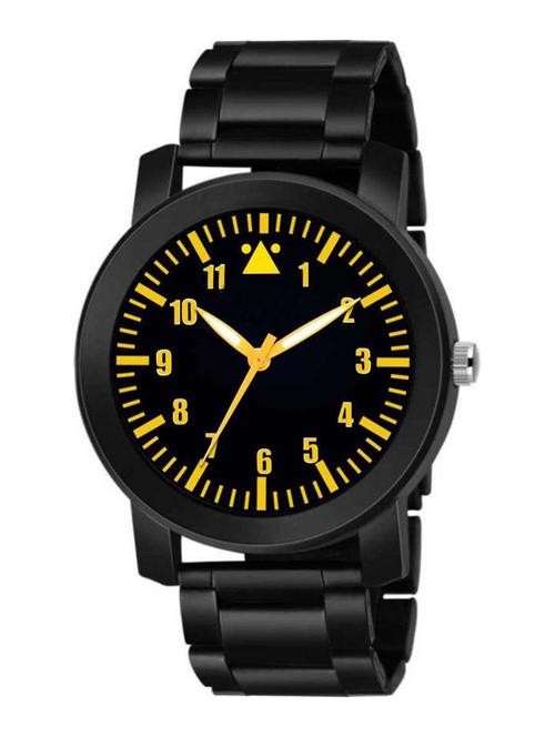 attractive modern colletion yellow dail analog watch - 18844519 - Very Small Image - 1