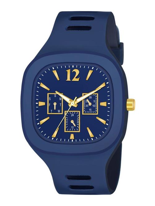 alg-41-blue silicon strap premium quality boys analog watch - 18844529 - Very Small Image - 1