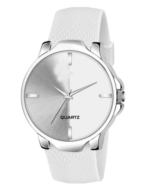 csd-36-white all white silicone strap analog watch - 18844616 - Very Small Image - 1