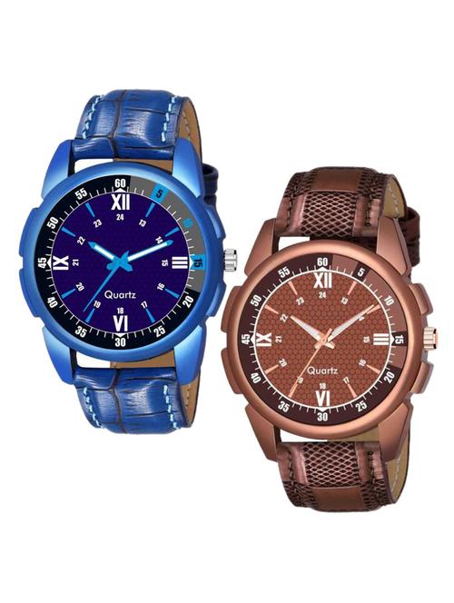 combo pack of 2 analog watch - 18844660 - Very Small Image - 1