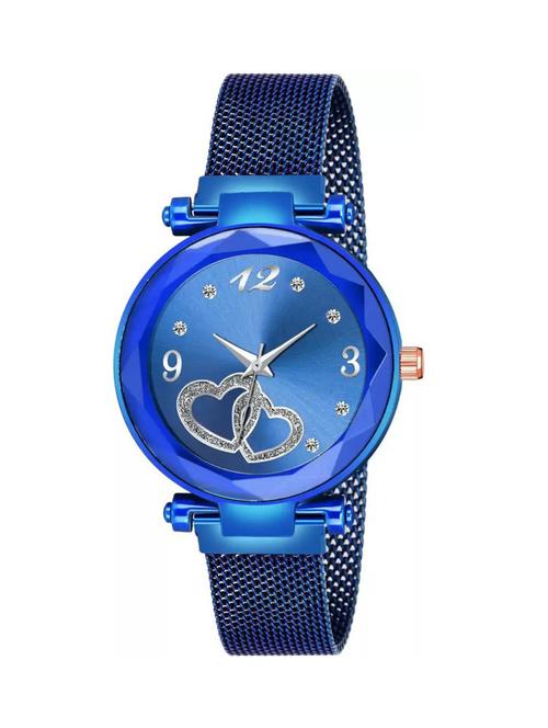 idaka chand black dial rose magnet strap girl watch - 18845167 - Very Small Image - 1