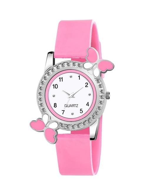 pink diamond work analog watch - 18845335 - Very Small Image - 1