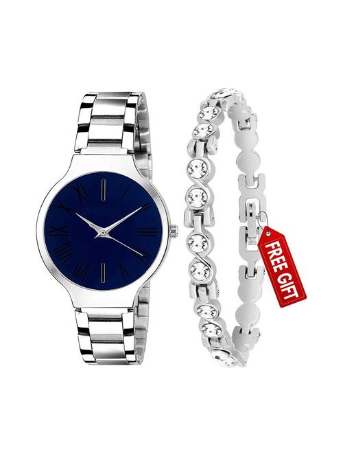 king and queen 2 watch couple crystal analog watch - 18845491 - Very Small Image - 1