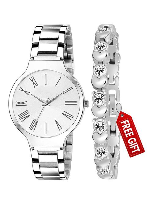 dimond dial magnet strap with purple two braclert for women watch - 18845555 - Very Small Image - 1