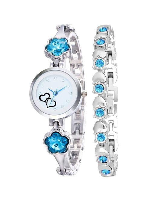 diamond studded on strap and best watch with bracelet analog watch - 18845561 - Very Small Image - 1