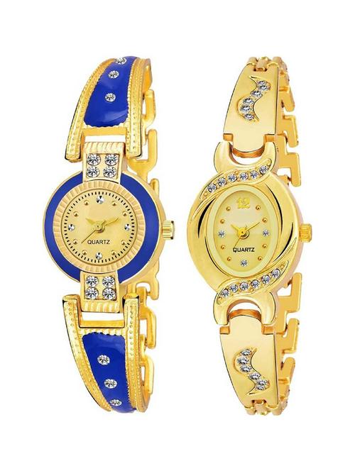 designer party-wedding blue women and girls combo 2 analog watch - 18845572 - Very Small Image - 1