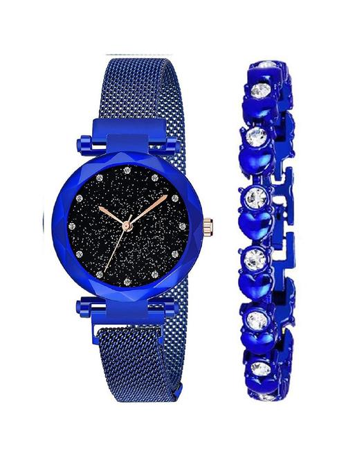 bw-87 dimond dial magnet strap with braclert women analog watch - 18845632 - Very Small Image - 1