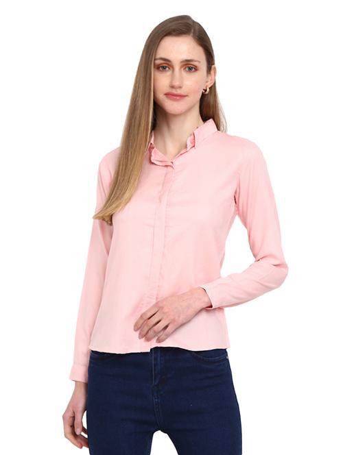 nude rayon regular shirt - 18847954 - Very Small Image - 1