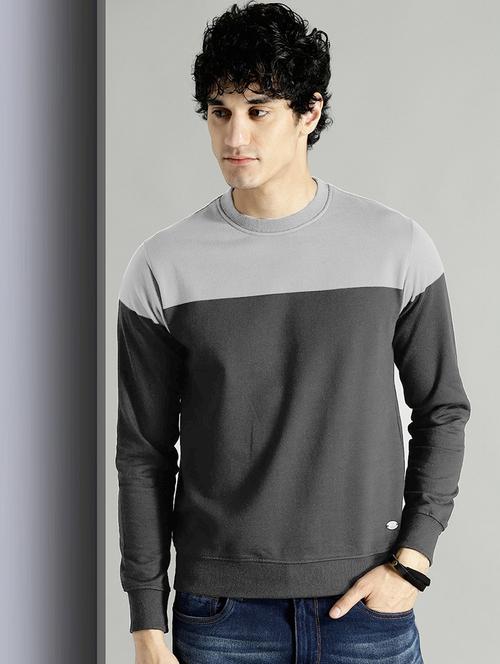 grey cotton sweatshirt - 18848627 - Very Small Image - 1