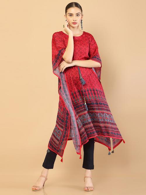 printed kaftan kurta - 18859939 - Very Small Image - 1