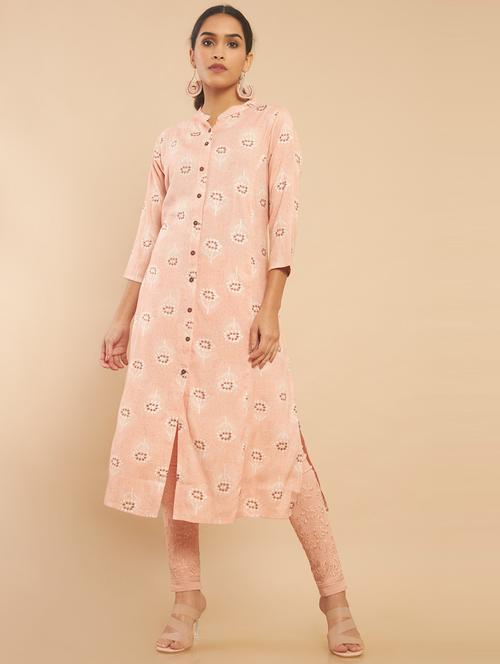 women's front slit kurta - 18861357 - Very Small Image - 1