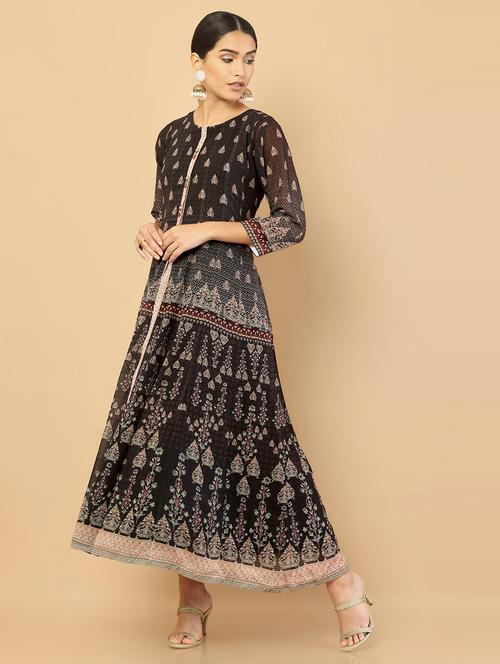 embellished georgette kurta - 18861456 - Very Small Image - 1
