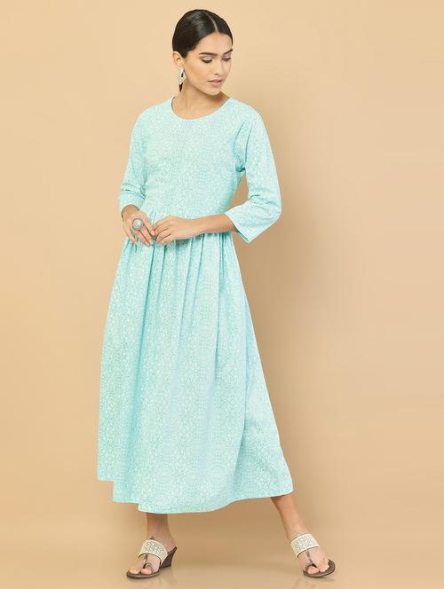 printed rayon kurta - 18861587 - Very Small Image - 1