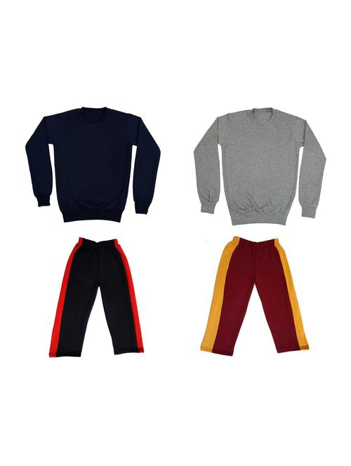 multi colored fleece full length sets twin & dungree - 18864311 - Very Small Image - 1
