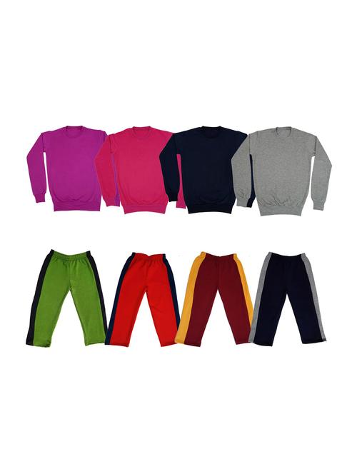 multi colored fleece full length sets twin & dungree - 18864369 - Very Small Image - 1
