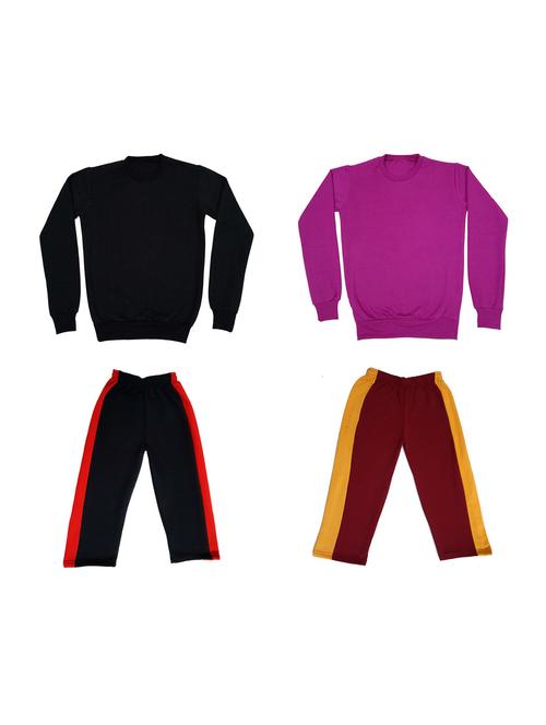 multi colored fleece full length sets twin & dungree - 18864374 - Very Small Image - 1