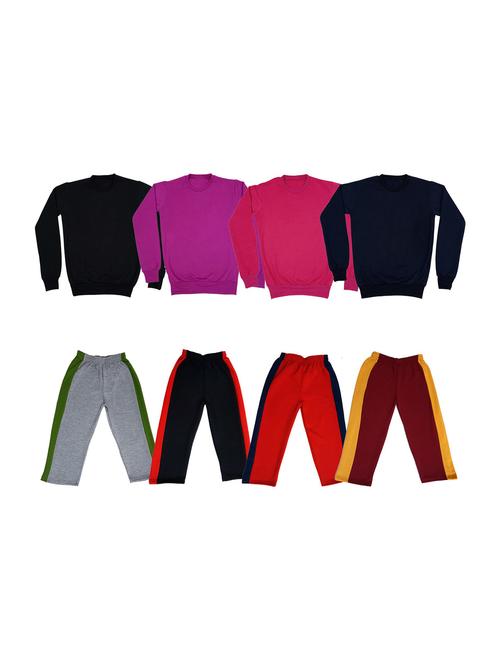 multi colored fleece full length sets twin & dungree - 18864620 - Very Small Image - 1