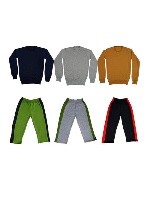 multi colored fleece full length sets twin & dungree - 18864645 - Very Small Image - 1