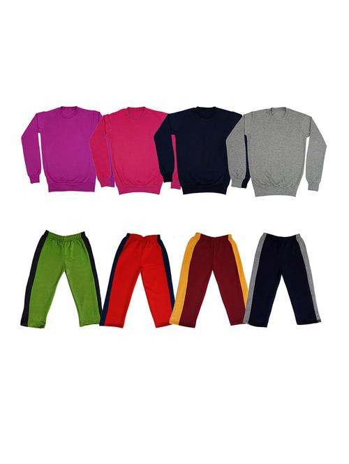 multi colored fleece full length sets twin & dungree - 18865819 - Very Small Image - 1