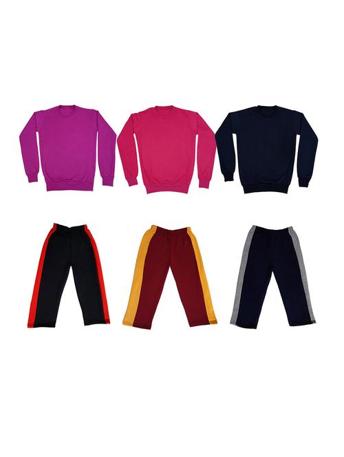 multi colored fleece full length sets twin & dungree - 18865911 - Very Small Image - 1