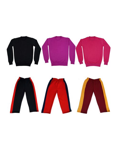 multi colored fleece full length sets twin & dungree - 18865917 - Very Small Image - 1