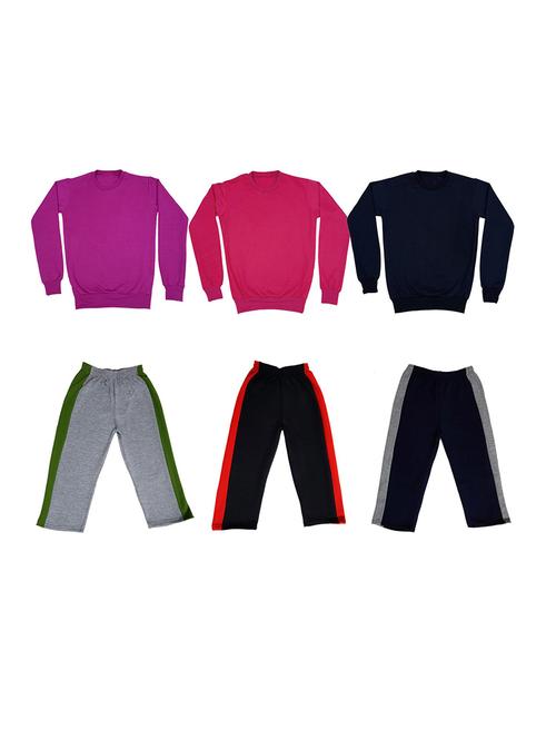 multi colored fleece full length sets twin & dungree - 18866028 - Very Small Image - 1