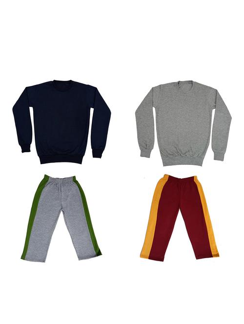 multi colored fleece full length sets twin & dungree - 18866032 - Very Small Image - 1