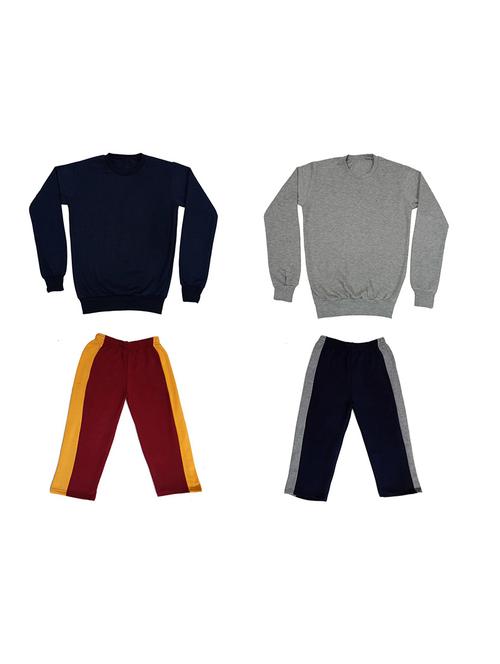 multi colored fleece full length sets twin & dungree - 18866079 - Very Small Image - 1