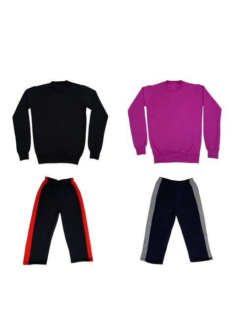 multi colored fleece full length sets twin & dungree - 18866092 - Very Small Image - 1