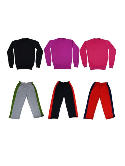 multi colored fleece full length sets twin & dungree - 18866106 - Very Small Image - 1