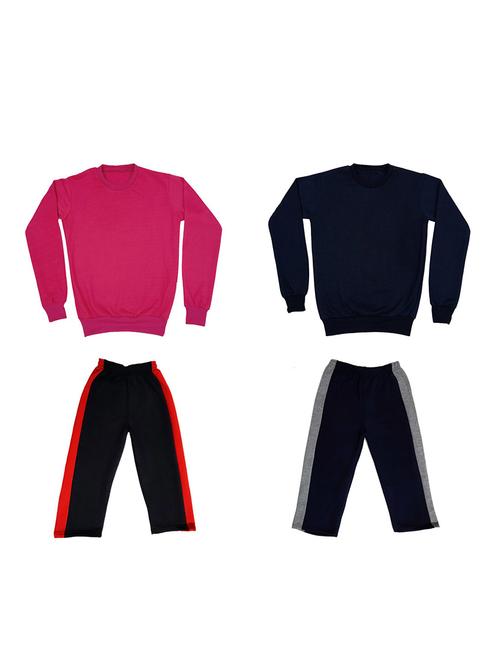 multi colored fleece full length sets twin & dungree - 18866186 - Very Small Image - 1
