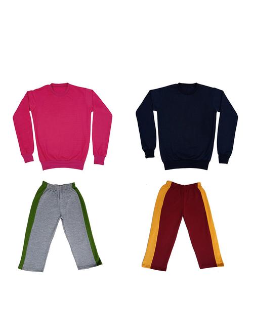 multi colored fleece full length sets twin & dungree - 18866311 - Very Small Image - 1