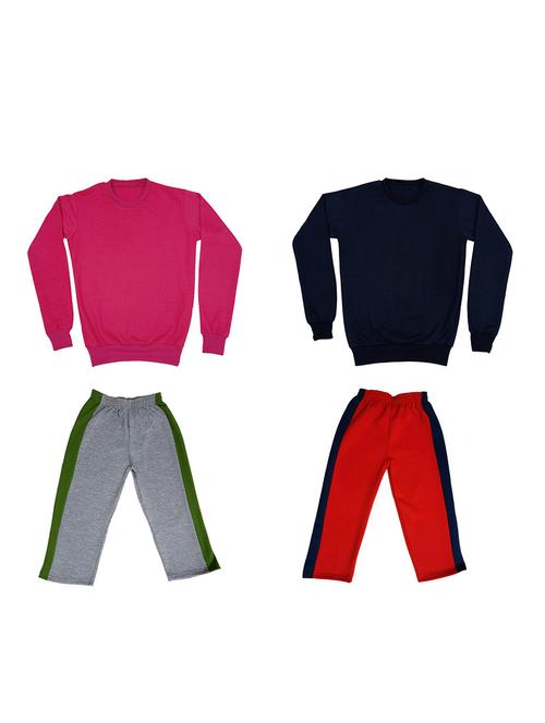 multi colored fleece full length sets twin & dungree - 18866444 - Very Small Image - 1