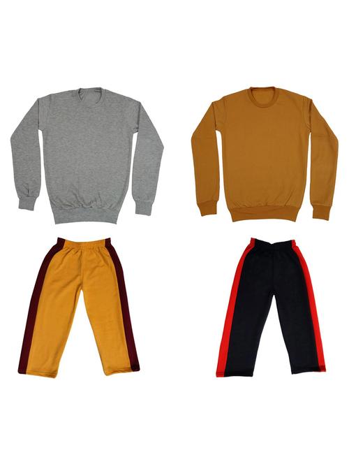 multi colored fleece full length sets twin & dungree - 18867287 - Very Small Image - 1