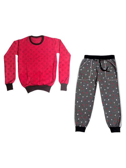 multi colored fleece full length sets twin & dungree - 18868066 - Very Small Image - 1