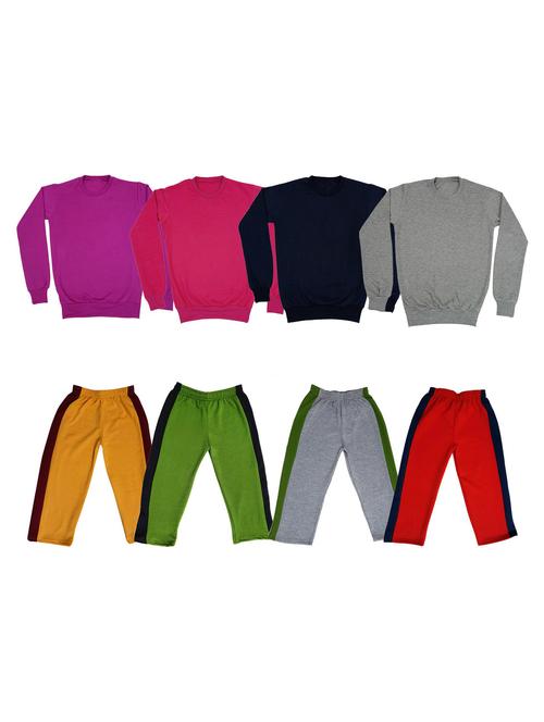 multi colored fleece full length sets twin & dungree - 18868374 - Very Small Image - 1