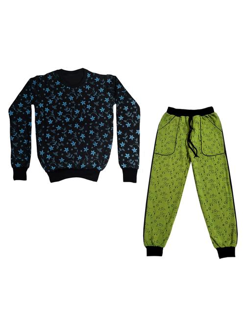 multi colored fleece full length sets twin & dungree - 18869691 - Very Small Image - 1