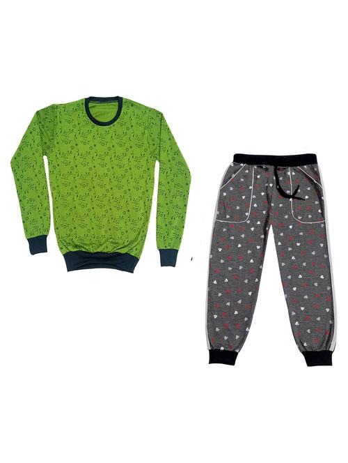 multi colored fleece full length sets twin & dungree - 18869693 - Very Small Image - 1