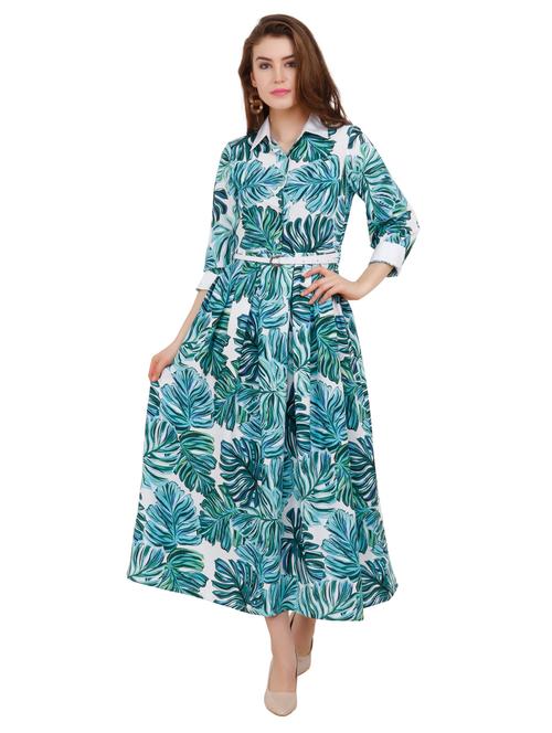 multi coloured printed a-line dress - 18869776 - Very Small Image - 1